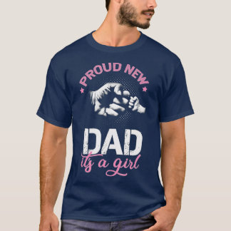 T-shirt Mens Fière Nouveau Papa C'est une fille promu à pa