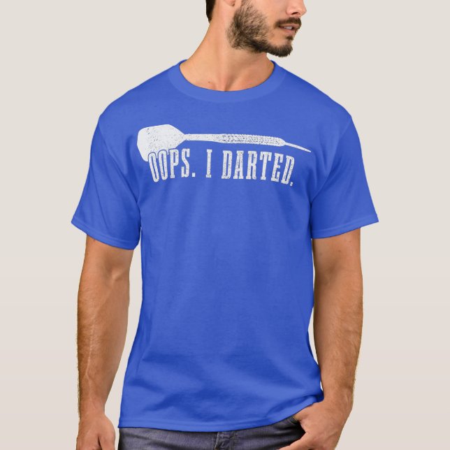 T-shirt Mens fléchettes Oops I Dessiné Funny fléchettes Jo (Devant)
