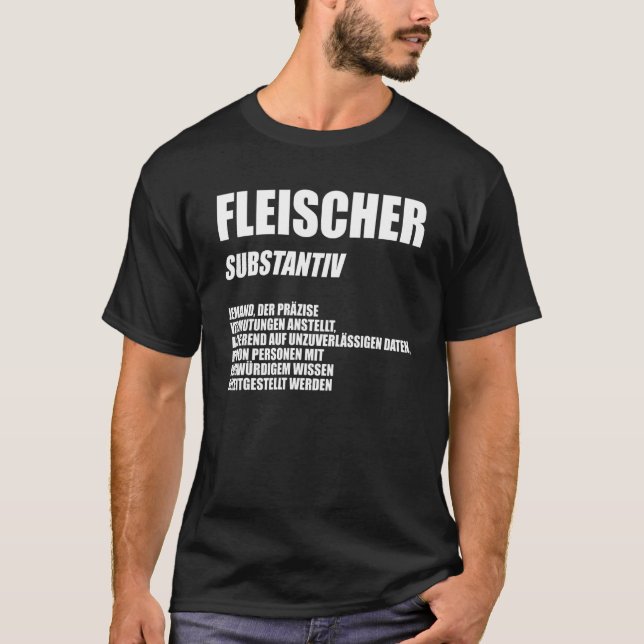 T-shirt Mens Fleischer Substantin Fleischer Définition (Devant)