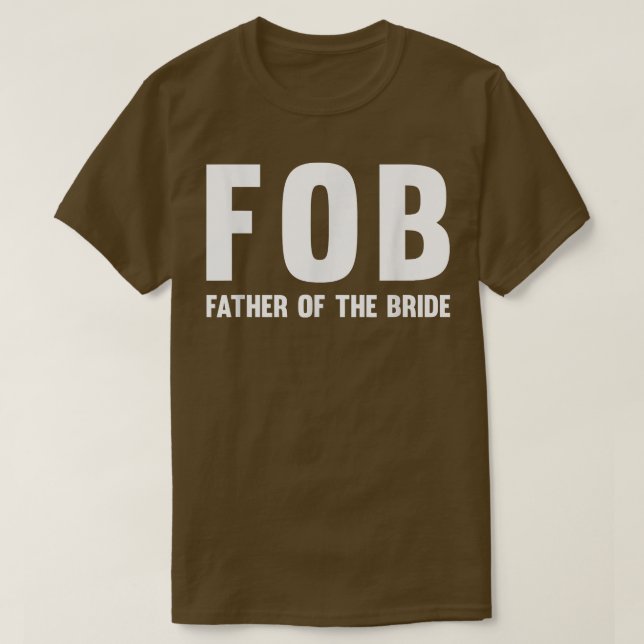 T-shirt Mens FOB (Père de la mariée)  (Design devant)