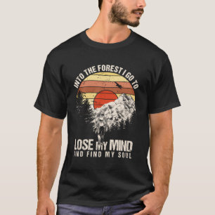 T-shirt Mens Forêts Arbres Aventurier Randonnée Nature Lov