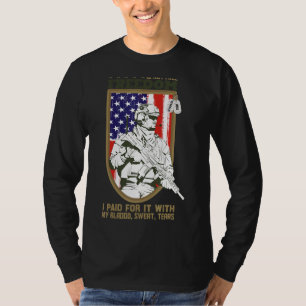 T-shirt Mens Freedom n'est pas libre J'ai payé pour ça ave