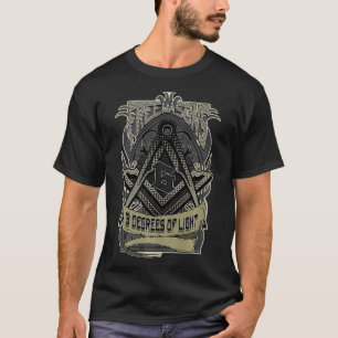 T-shirt Mens FREEMASON 3 DEGRÉS DE LUMIÈRE FRÈRE DE