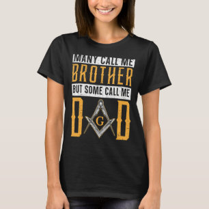 T-shirt Mens Freemason Papa Masonic Fraternal Freemasoney