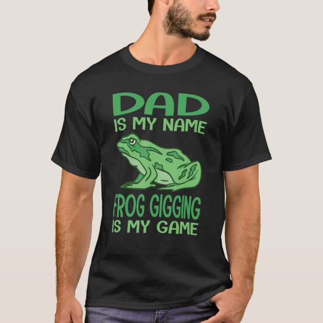 T-shirt Mens Frog Catching & Toad Hunting for a Bullfrog H (Devant)