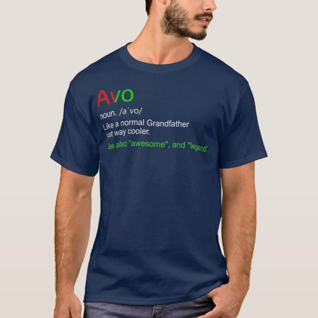 T-shirt Mens Funny Avo Portugal Grandfather Grandpa (Devant)
