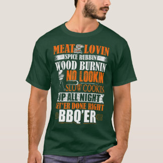 T-shirt Mens Funny Barbecue Conception Barbecue Adulte Hum