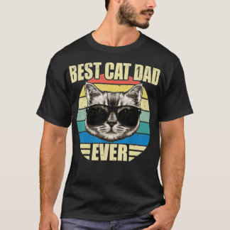 T-shirt Mens Funny Chat Vintage Daddy tee Fête des pères M