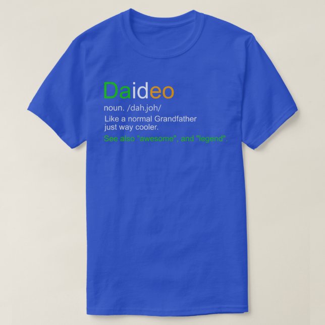 T-shirt Mens Funny Daideo Irlande Grand-père Grand-père Gr (Design devant)