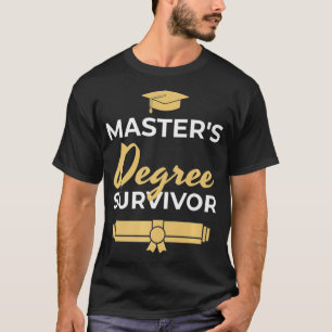 T-shirt Mens Funny Masters Diplôme Début de la graduation