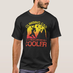 T-shirt Mens Funny Mountain Climat Fête des pères Rock Cli
