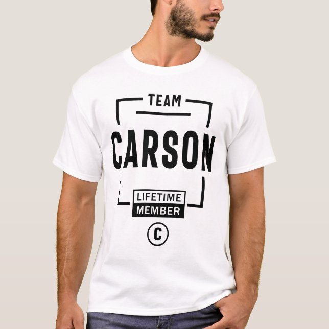 T-shirt Mens Funny Nom personnalisé Carson (Devant)