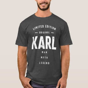 T-shirt Mens Funny Nom personnalisé Karl