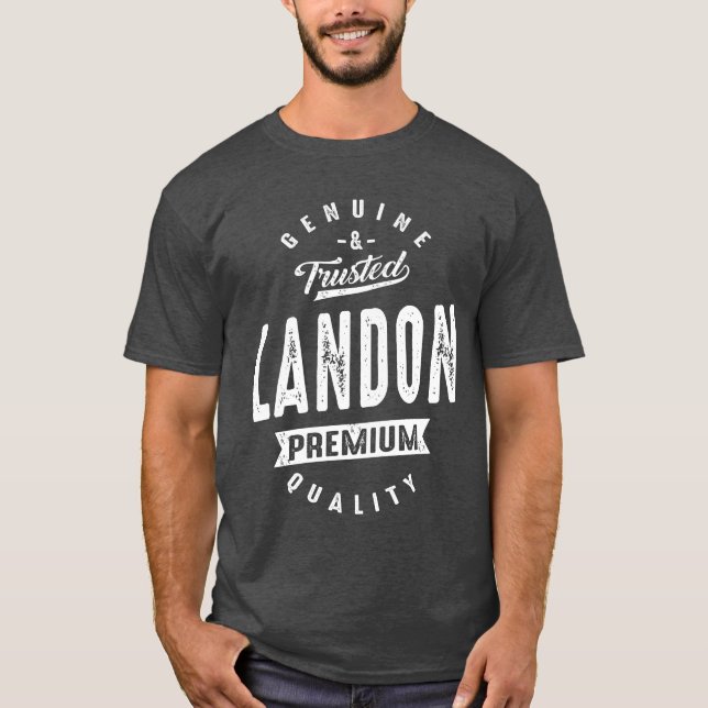 T-shirt Mens Funny Nom personnalisé Landon (Devant)