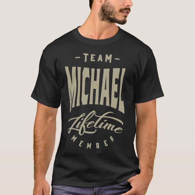 T-shirt Mens Funny Nom personnalisé Michael (Devant)