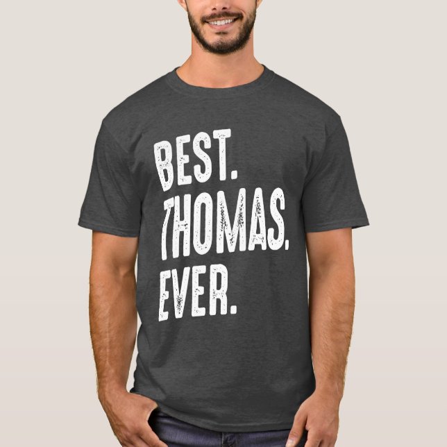 T-shirt Mens Funny Nom personnalisé Thomas (Devant)
