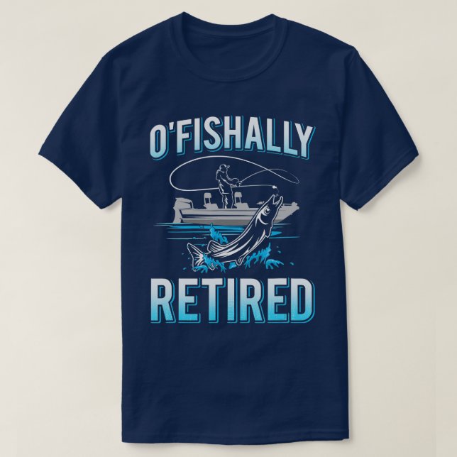 T-shirt Mens Funny Ofishally Retired Gift  for Retired Fis (Design devant)