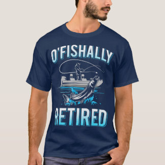 T-shirt Mens Funny Ofishally Retired Gift for Retired Fis