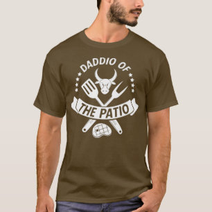 T-shirt Mens Funny Papa BBQ Cadeau Daddio du Patio Viande