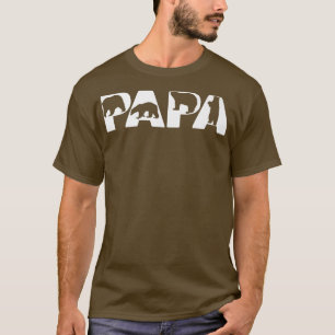 T-shirt Mens Funny Papa Ours Papa Drôle Ours Papa Ours Drô