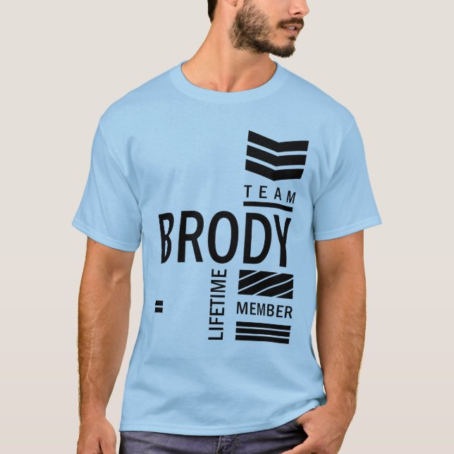 T-shirt Mens Funny Personalized Brody (Devant)