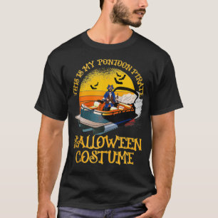 T-shirt Mens Funny Pontoon Boat Pirate Capitaine Costume H