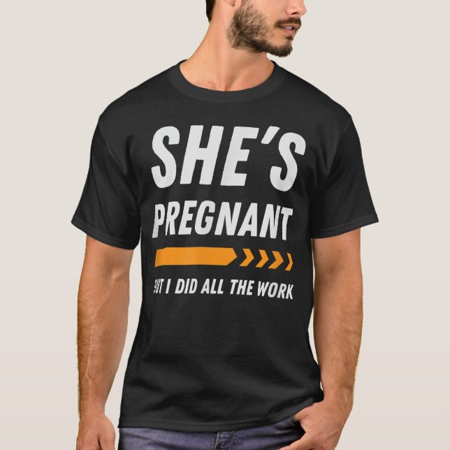 T-shirt Mens Funny Pregnancy Announcement Apparel Dad (Devant)