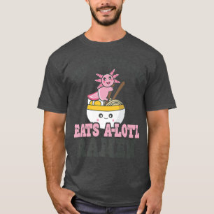 T-shirt Mens Funny Ramen Aimer Tamamatua Cute Axolotl Mang