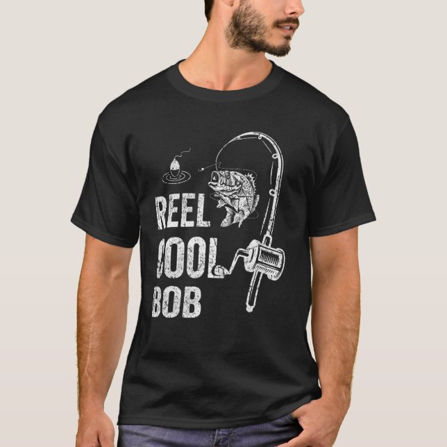 T-shirt Mens Funny Reel Cool Bob T Chemise Pêche Père s (Devant)