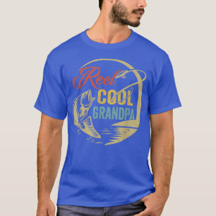 T-shirt Mens Funny Reel Cool Grand-père Aimer Pêche 