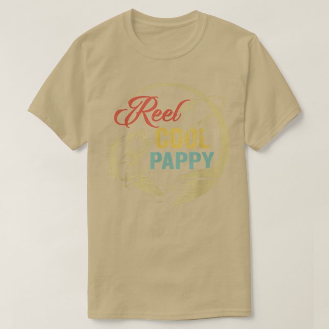 T-shirt Mens Funny Reel Cool Pappy Love Pêche  (Design devant)