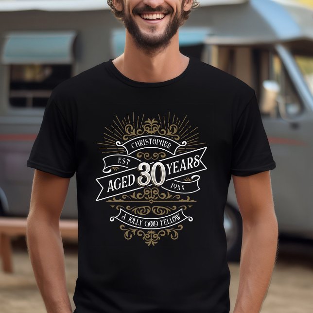 T-shirt Mens Funny Whiskey 30e anniversaire (Créateur téléchargé)