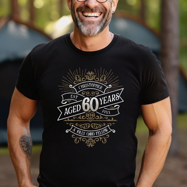 T-shirt Mens Funny Whiskey 60e anniversaire (Créateur téléchargé)