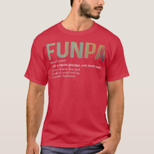 T-shirt Mens Funpa Définition Tee Comme Un Grand-Père Régu