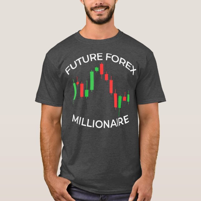 T-shirt Mens Future Forex Millionaire Day Trader Stock (Devant)