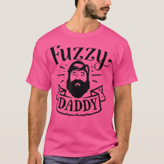 T-shirt Mens Fuzzy Daddy Funny pour Hipster Beard Père