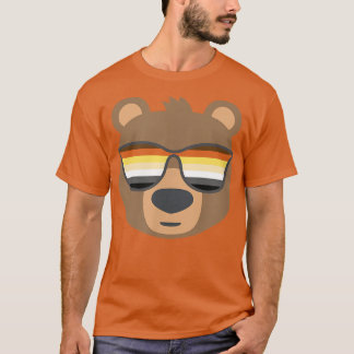 T-shirt Mens Gay Bear Wearing Bear Pride LGBTQ Flag Sungla