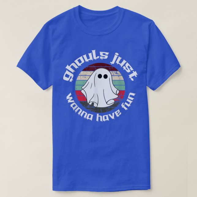T-shirt Mens Ghouls Veux Juste Avoir Amusé 2508 (Design devant)