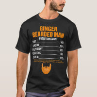 Mens Ginger Porté homme nutricion faits rousse