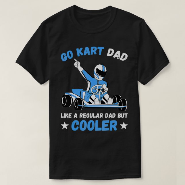 T-shirt Mens Go Kart Papa Go Kart Racing (Design devant)
