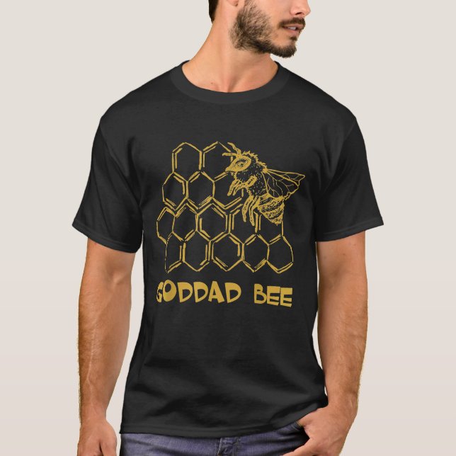 T-shirt Mens Goddad Bee Bee Distressed Beekeeper Bee Godda (Devant)