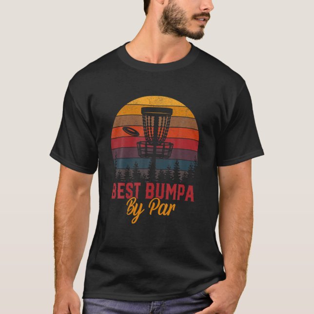 T-shirt Mens Golf Best Bumpa By Par Grand-pa Golfer Père (Devant)