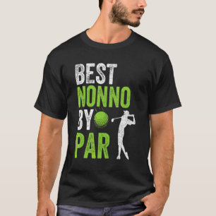 T-shirt Mens Golf Best Nonno Par Par Par Grand-pa Golfer P
