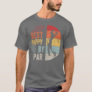 T-shirt Mens Golf Best Pappy Par Par Par Grand-pa Golfer P