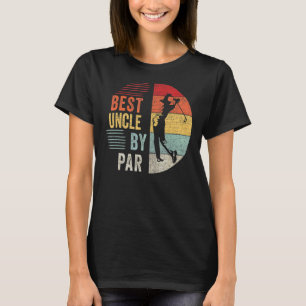 T-shirt Mens Golf Best Uncle By Par Par Daddy Golfer Père