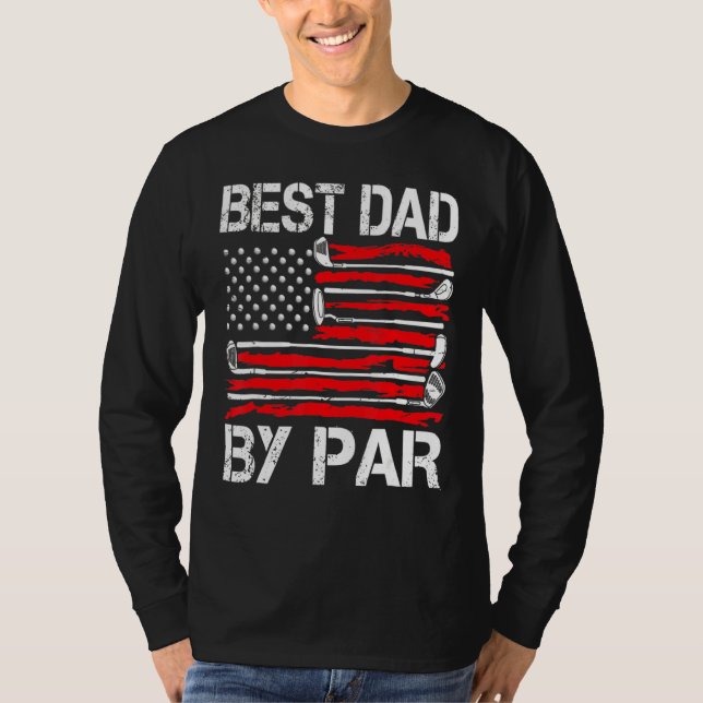 T-shirt Mens Golf Meilleur Bonus Papa Par Par Golfer Ameri (Devant)