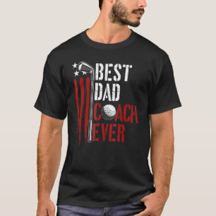 T-shirt Mens Golf Meilleur Père Entraîneur Ever Golfer Dad