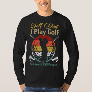 T-shirt Mens Golf Papa Je Joue Golf