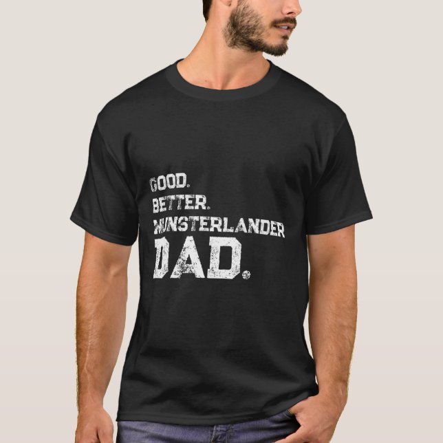 T-shirt Mens Good Better Munsterlander Papa (Devant)