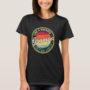 T-shirt Mens Grampa Comme Un Grand-Père Seulement Glacière